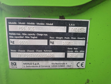 Zdjęcie przedmiotu: Ładowarka teleskopowa MERLO P55.9CS