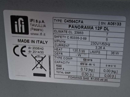 Zdjęcie przedmiotu: Холодильні вітрини для морозива IFI S.p.A. TAVULLIA PANORAMA 12F DL – 2 шт.