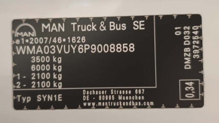 Zdjęcie przedmiotu: MAN TGE E6 3.5t L5H3