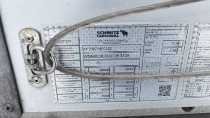 Zdjęcie przedmiotu: SCHMITZ SCS 24 35.0t Skrzyniowa