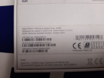 Zdjęcie przedmiotu: Apple iPhone X 64GB Space Gray Smartphone