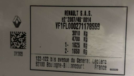 Zdjęcie przedmiotu: Renault Trafic Combi 2.0 dCi Equilibre EDC Oświadczenie o utracie DR