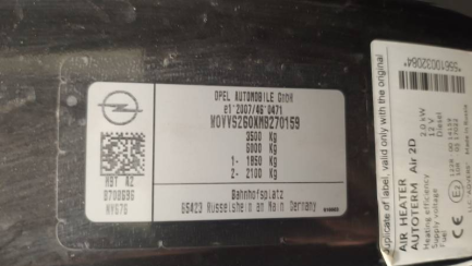 Zdjęcie przedmiotu: OPEL/MOTOWEKTOR MOVANO 2.3 CDTI E6d 3.5t L3H1