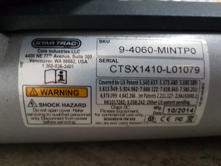 Zdjęcie przedmiotu: STAR TRAC sports equipment set 1x TREADMILL + 3x ORBITREK