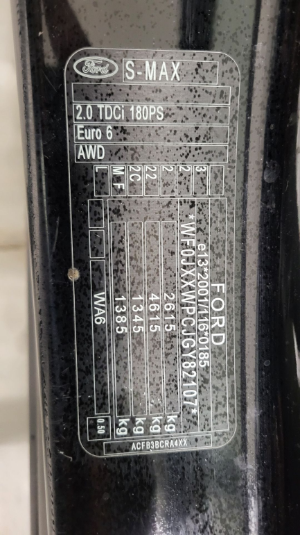 Zdjęcie przedmiotu: Ford S-max 2.0 TDCi 4WD Titanium Oświadczenie o utracie DR