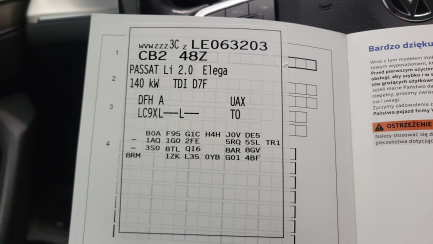 Zdjęcie przedmiotu: Volkswagen Passat 2.0 TDI Elegance DSG