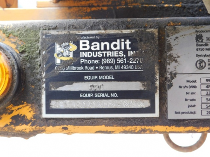 Zdjęcie przedmiotu: Bandit induction chopper, Bandit Industries Inc. 990XP