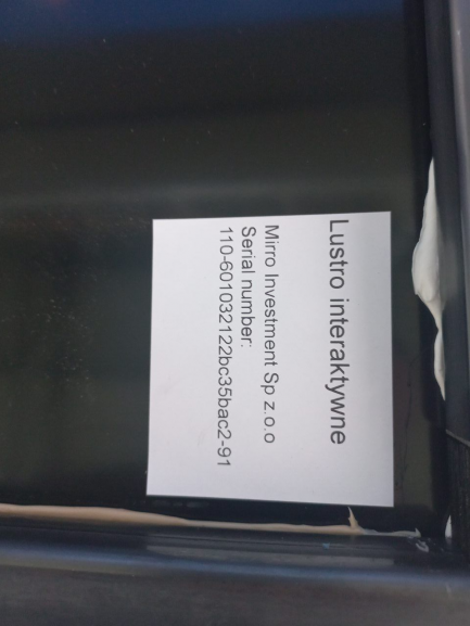 Zdjęcie przedmiotu: Mirror Investment eMirror interactive mirror