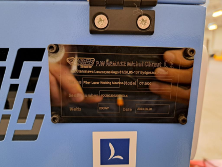 Zdjęcie przedmiotu: OTINUS OT-2000 Handheld Laser Welder