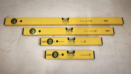Zdjęcie przedmiotu: Zestaw poziomic 30cm, 40 cm, 60 cm, 80 cm Stabila seria 70