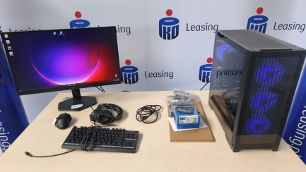 Zdjęcie przedmiotu: Zestaw komputerowy: Komputer stacjonarny Intel Core i5-12400F, RTX 5060, 32GB, 2TB M2, WIN 11 Pro + Monitor LED 27" AOC 27G4X + Słuchawki + Klawiatura  + Myszka 