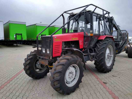 Zdjęcie przedmiotu: AUKCJA PAKIETOWA Ciągnik rolniczy Belarus 1221.2 + Przyczepa zrywkowa Palms 12D/700