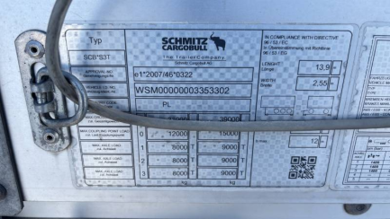 Zdjęcie przedmiotu: SCHMITZ SCS 24 35.0t Skrzyniowa