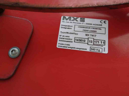 Zdjęcie przedmiotu: Front loader Mailleux T417