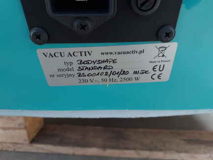 Zdjęcie przedmiotu: NO COMMISSION Body Shape cosmetic device BIOPROFIT Sp. z o. o. - a device based on a negative pressure system combining the advantages of physical effort, negative pressure and IR radiation.