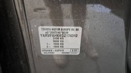 Zdjęcie przedmiotu: Toyota PROACE 2.0 CRD E6.2 3.1t Long Active