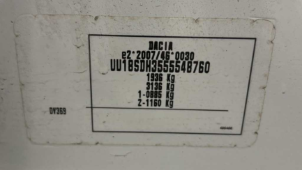 Zdjęcie przedmiotu: Dacia Dokker 1.6 MPI LPG Confort E5 1.9t