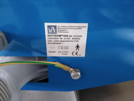 Zdjęcie przedmiotu: Whole body hyperthermia apparatus Von Ardenne Iratherm 1000