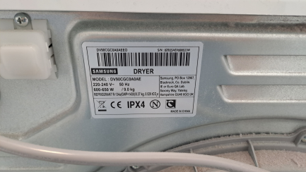 Zdjęcie przedmiotu: SAMSUNG AI DV90CGC0A0AE dryer