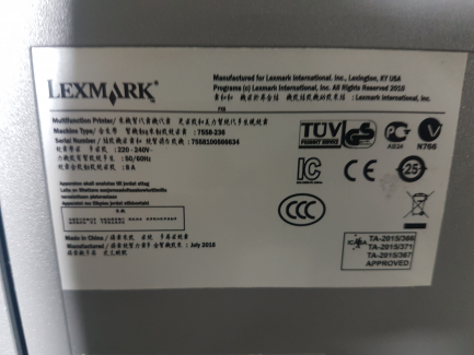 Zdjęcie przedmiotu: Drukarka Lexmark X950de
