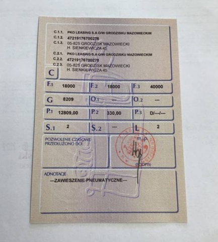 Zdjęcie przedmiotu: Mercedes-Benz Actros 1845 LS E6 18.0t Declaration of loss of registration certificate