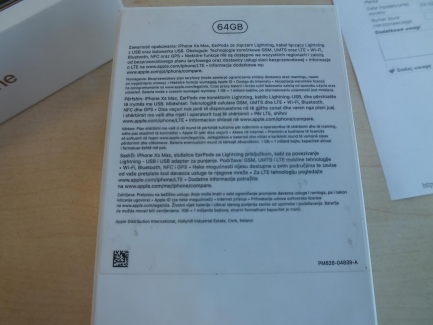 Zdjęcie przedmiotu: Apple iPhone XS MAX A2101 64GB smartphone