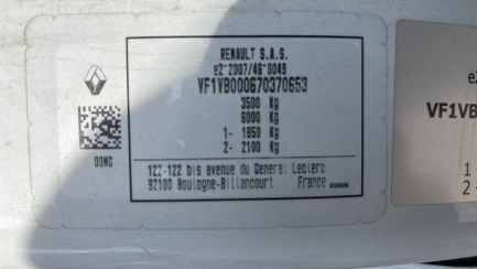 Zdjęcie przedmiotu: RENAULT/CARPOL MASTER FWD 2.3 dCi E6 3.5t L3H1 Extra S&S+E
