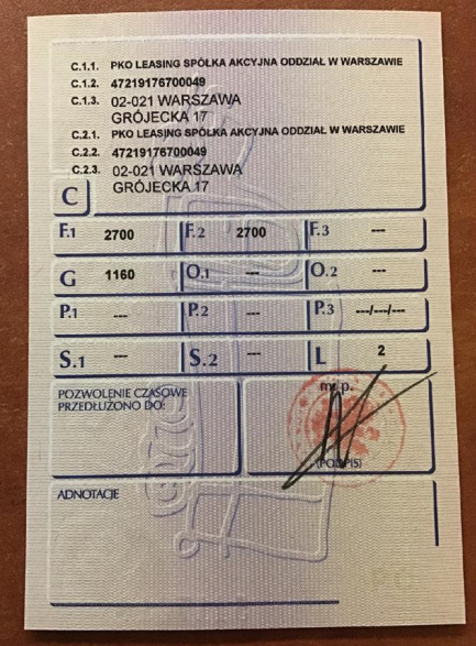 Zdjęcie przedmiotu: Przyczepa gastronomiczna NIEWIAD&Oacute;W B3500 Oświadczenie o utracie DR