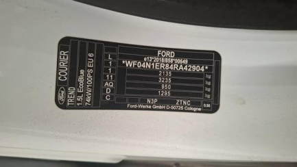 Zdjęcie przedmiotu: Ford Transit Courier Trend 1.5 EcoBlue E6d 2.2t