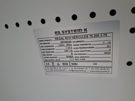 Zdjęcie przedmiotu: Холодильні полиці ES SYSTEM K RCH HERCULES 76.206 3.75 &ndash; 4 шт.