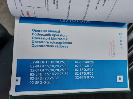 Zdjęcie przedmiotu: Навантажувач вилковий TOYOTA 02-8FGF15