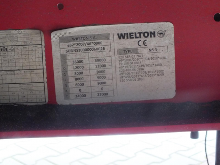 Zdjęcie przedmiotu: MEGA WIELTON NS-3 curtain semi-trailer