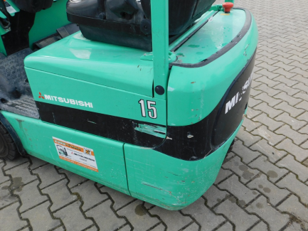 Zdjęcie przedmiotu: W&oacute;zek widłowy elektryczny Mitsubishi FB 15KRT PAC