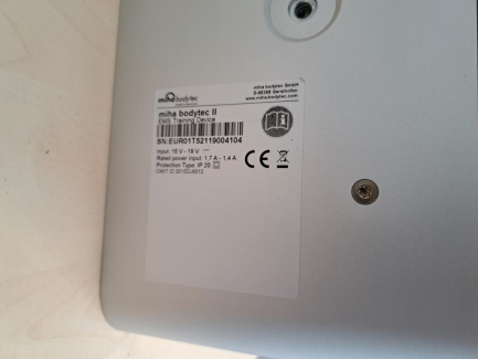 Zdjęcie przedmiotu: MIHA BODYTEC II muscle electrostimulation device