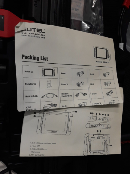 Zdjęcie przedmiotu: Tester diagnostyczny MS906BT AUTEL MAXISYS