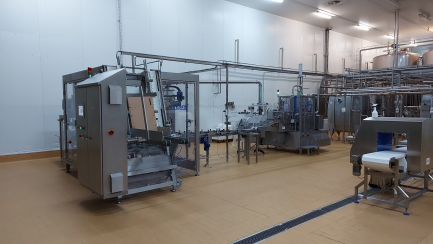 Zdjęcie przedmiotu: Automatic machine for packing butter into TREPKO 822 cubes and collective packing cubes into boxes TREPKO 710