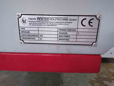 Zdjęcie przedmiotu: Winter RMD 6025A double-sided tenoning machine + control cabinet