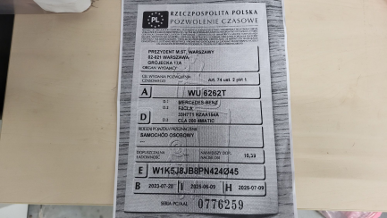 Zdjęcie przedmiotu: Mercedes-benz Cla 200 4-Matic AMG Line 8G-DCT Oświadczenie o utracie DR