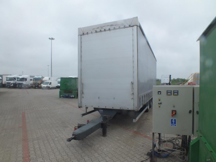 Zdjęcie przedmiotu: Przyczepa skrzyniowa i kurtynowa z osiami centralnymi PLANDEX PTL 18