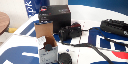 Zdjęcie przedmiotu: PANASONIC LUMIX DMC-GX8 digital camera + Panasonic Lumix G 25mm f1.7 lens + Qudralite Stroboss 36 Olympus / Panasonic + Tripod Manfrotto Compact Action