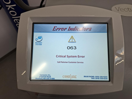 Zdjęcie przedmiotu: Діодний лазер CYNOSURE VECTUS, призначений для видалення волосся, зміни кольору шкіри та судинних уражень