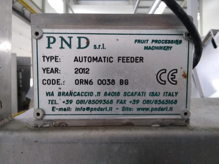 Zdjęcie przedmiotu: Apple peeler PND S.r.l. Fruit Processing Machinery Italy PEELING MACHINE PL6 160 BG
