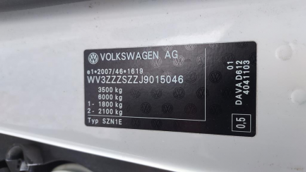 Zdjęcie przedmiotu: VOLKSWAGEN/CARPOL CRAFTER 35 TDI-CR E6 3.5t