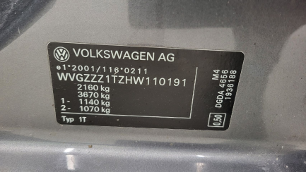 Zdjęcie przedmiotu: Volkswagen Touran 1.6 TDI BMT SCR Comfortline