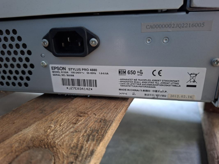 Zdjęcie przedmiotu: Drukarka DTF EPSON STYLUS PRO 4880 (K122A) + automatyczna proszkarko-suszarka DTF