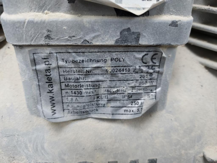 Zdjęcie przedmiotu: Elementy agregatu tynkarskiego KALETA 5S