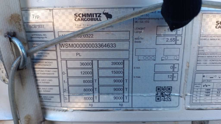 Zdjęcie przedmiotu: SCHMITZ SCS Високобортовий