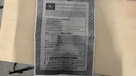 Zdjęcie przedmiotu: BMW F 900 XR Oświadczenie o utracie DR