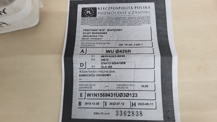Zdjęcie przedmiotu: Mercedes-benz GLA 200 7G-DCT Urban Oświadczenie o utracie DR