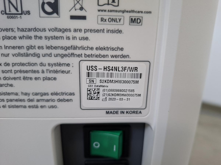 Zdjęcie przedmiotu: SAMSUNG HS40 ultrasound machine with accessories